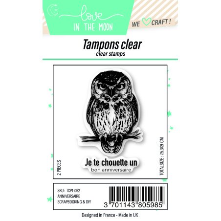 Planche de tampons - Anniversaire - Love in the Moon