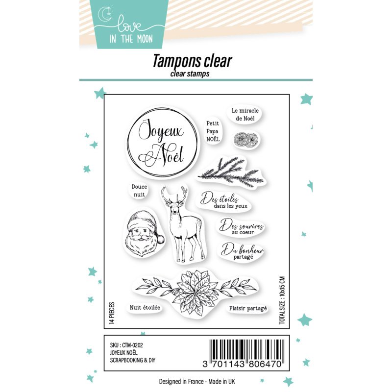Tampons Joyeux Noël - Love in the Moon