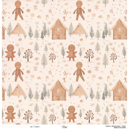 Set Papiers Scrapbooking - Hiver tout doux - Love in the Moon