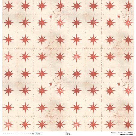 Set Papiers Scrapbooking - Hiver tout doux - Love in the Moon