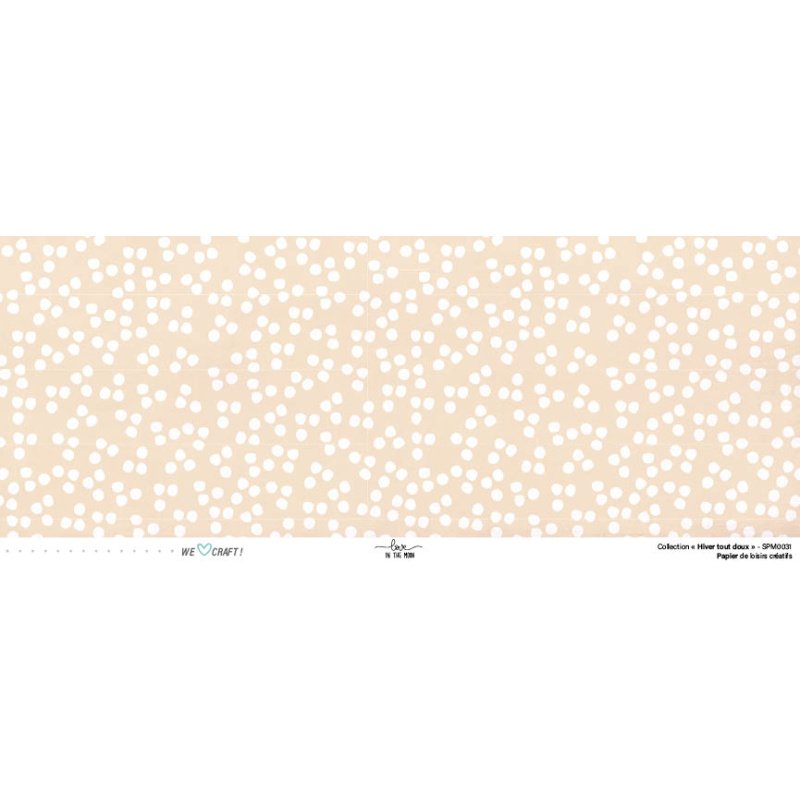 Set Papiers Scrapbooking - Hiver tout doux - Love in the Moon