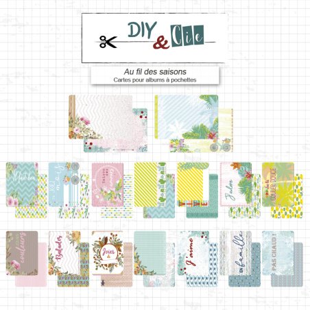 Cartes pour album à pochette : Au fil des saisons
