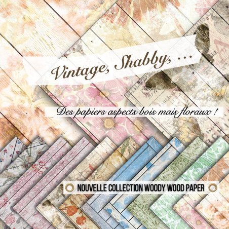 Set papiers Woody Wood...