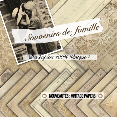 Set papiers Vintage Papers...