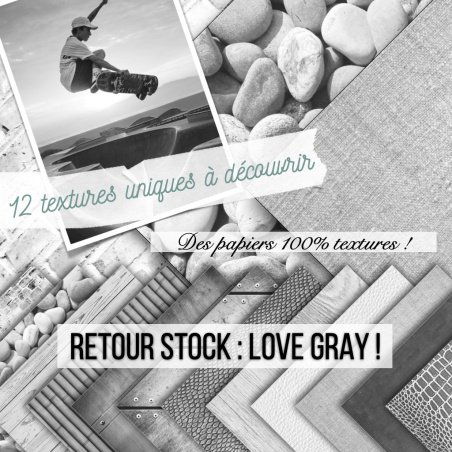 Set papiers Love Gray - 6...