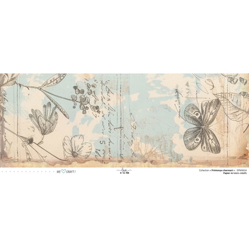 Set Papiers Scrapbooking - Printemps Charmant - Love in the Moon