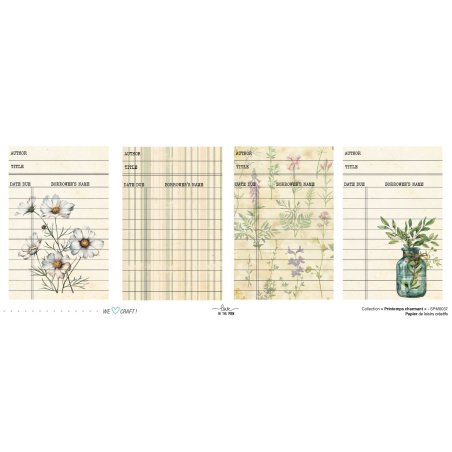 Set Papiers Scrapbooking - Printemps Charmant - Love in the Moon