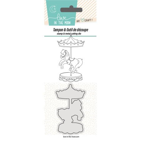Duo Tampon & Matrice - Manège Cheval Vintage - Love in the Moon