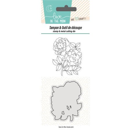 Duo Tampon & Matrice - Bouquet de roses - Love in the Moon