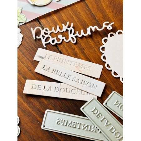 Lots de matrices - Carte PL Cœur, mots doux et grand coeur de coeurs