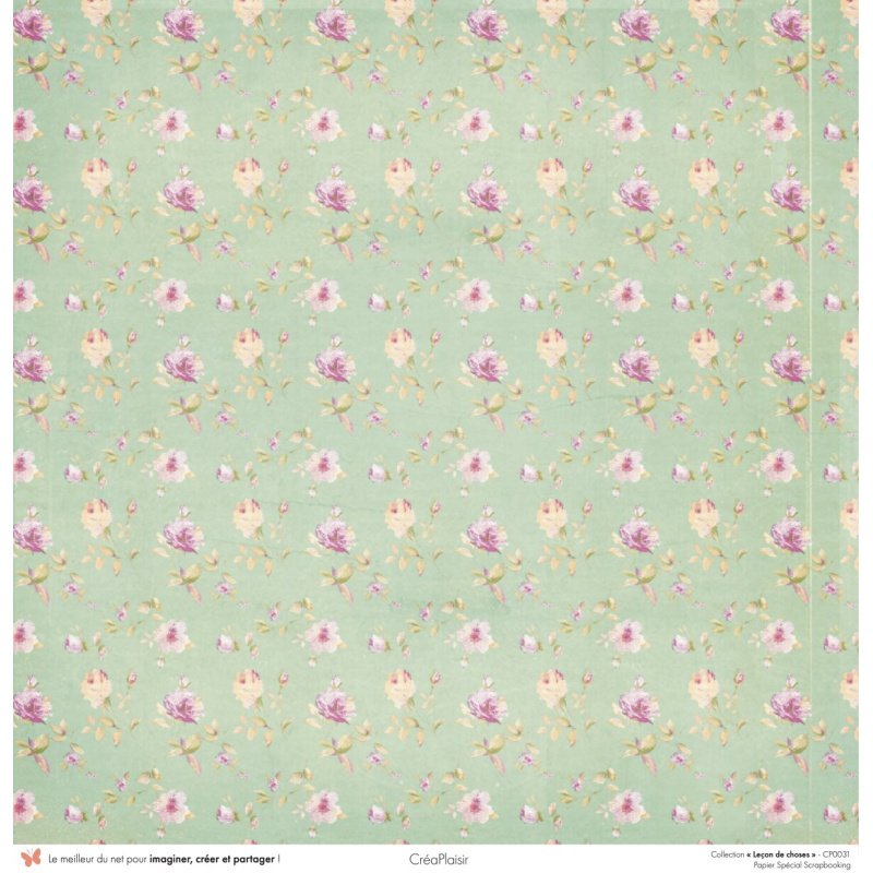 Set papiers Leçon de choses - 6 papiers 30,5x31,5 cm + 6 papiers 12x30,5cm