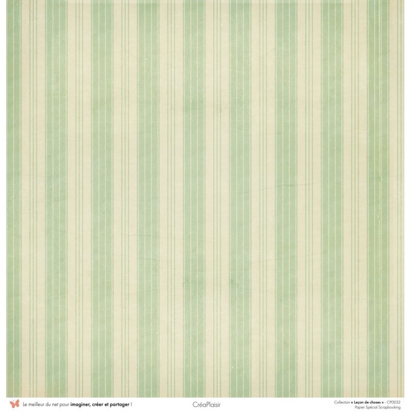 Set papiers Leçon de choses - 6 papiers 30,5x31,5 cm + 6 papiers 12x30,5cm