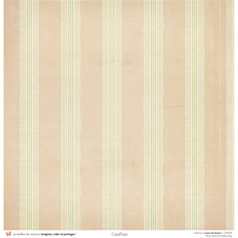 Set papiers Leçon de choses - 6 papiers 30,5x31,5 cm + 6 papiers 12x30,5cm