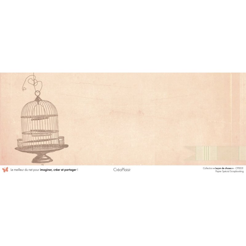 Set papiers Leçon de choses - 6 papiers 30,5x31,5 cm + 6 papiers 12x30,5cm