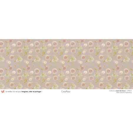 Set papiers Leçon de choses - 6 papiers 30,5x31,5 cm + 6 papiers 12x30,5cm