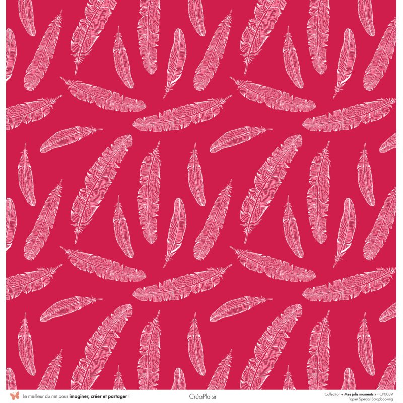 Set papiers Mes jolis moments - 6 papiers 30,5x31,5 cm + 6 papiers 12x30,5cm