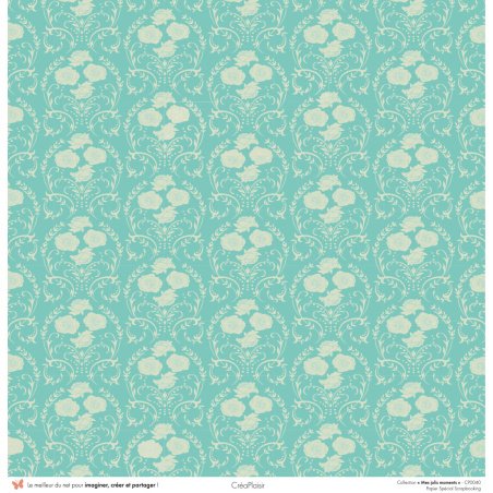 Set papiers Mes jolis moments - 6 papiers 30,5x31,5 cm + 6 papiers 12x30,5cm