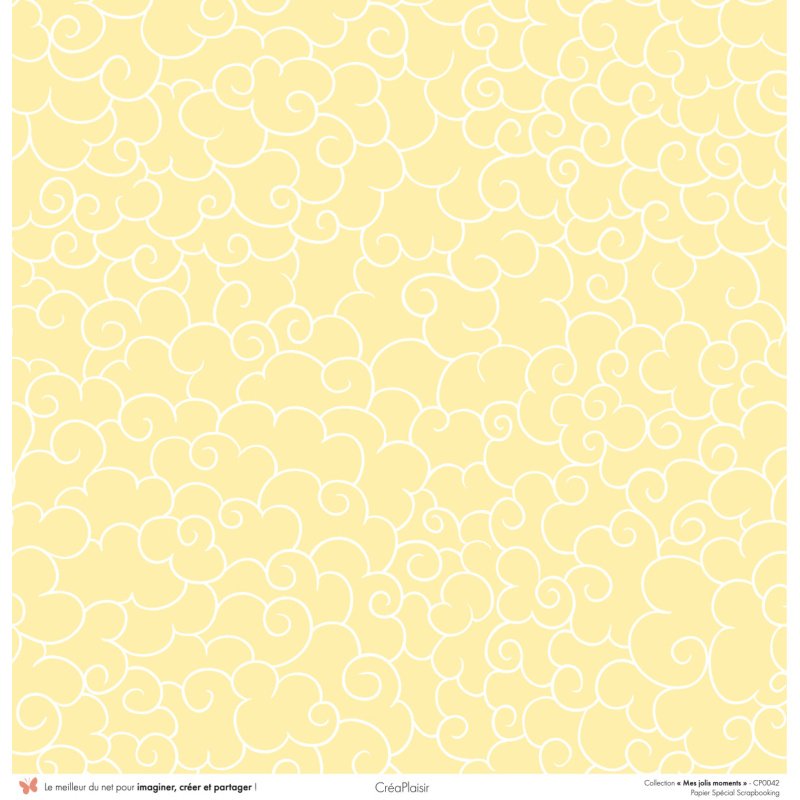 Set papiers Mes jolis moments - 6 papiers 30,5x31,5 cm + 6 papiers 12x30,5cm