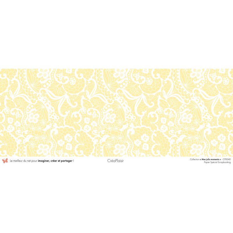 Set papiers Mes jolis moments - 6 papiers 30,5x31,5 cm + 6 papiers 12x30,5cm