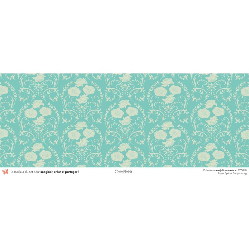 Set papiers Mes jolis moments - 6 papiers 30,5x31,5 cm + 6 papiers 12x30,5cm