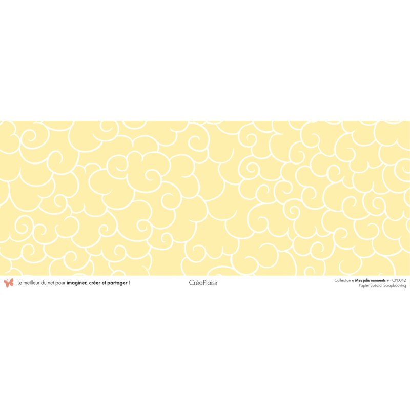 Set papiers Mes jolis moments - 6 papiers 30,5x31,5 cm + 6 papiers 12x30,5cm