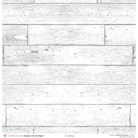 Set papiers Woody Wood Papers - 6 papiers 30,5x31,5 cm + 6 papiers 12x30,5cm