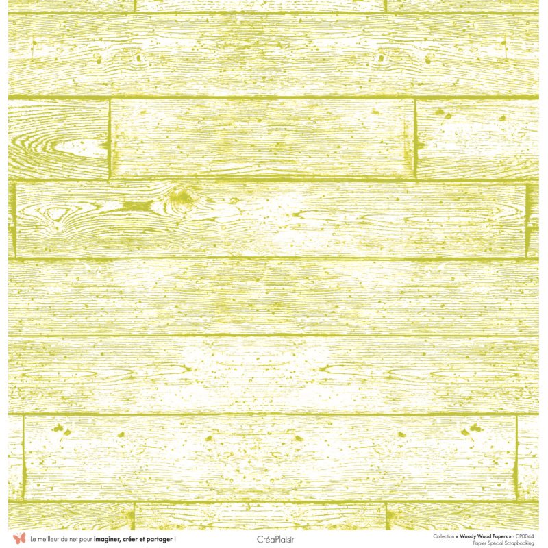 Set papiers Woody Wood Papers - 6 papiers 30,5x31,5 cm + 6 papiers 12x30,5cm