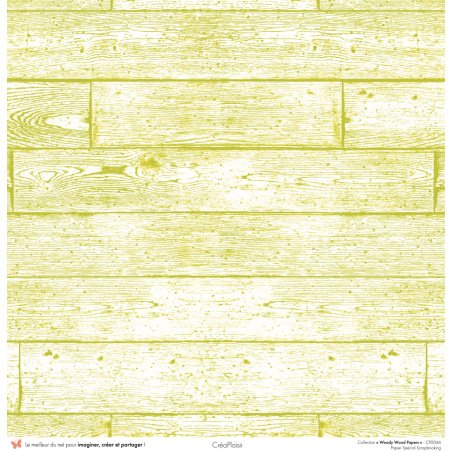 Set papiers Woody Wood Papers - 6 papiers 30,5x31,5 cm + 6 papiers 12x30,5cm