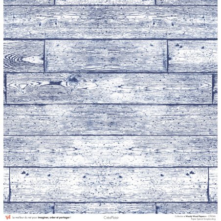 Set papiers Woody Wood Papers - 6 papiers 30,5x31,5 cm + 6 papiers 12x30,5cm