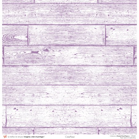 Set papiers Woody Wood Papers - 6 papiers 30,5x31,5 cm + 6 papiers 12x30,5cm