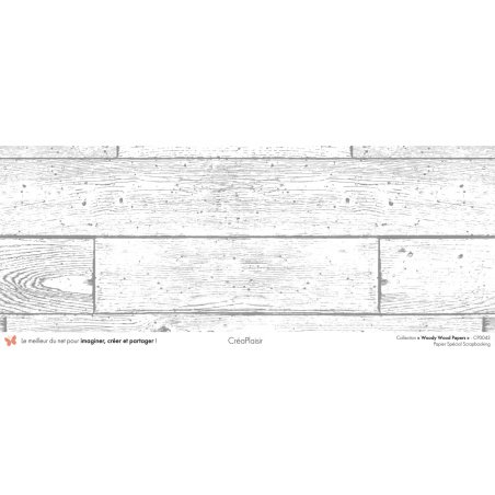 Set papiers Woody Wood Papers - 6 papiers 30,5x31,5 cm + 6 papiers 12x30,5cm