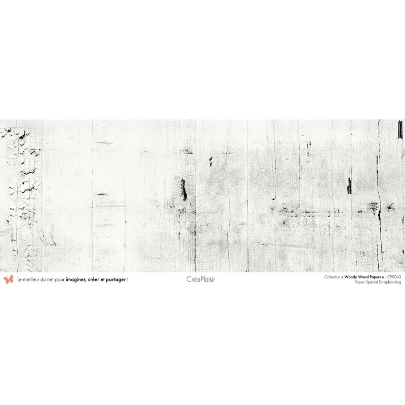 Set papiers Woody Wood Papers - 6 papiers 30,5x31,5 cm + 6 papiers 12x30,5cm