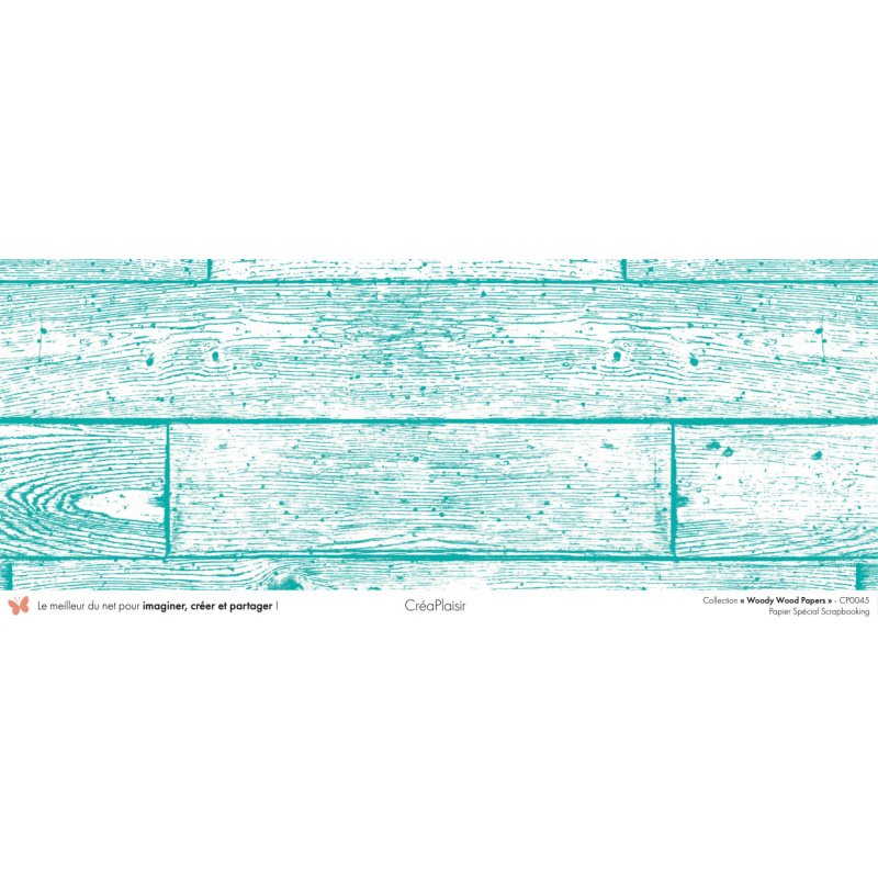 Set papiers Woody Wood Papers - 6 papiers 30,5x31,5 cm + 6 papiers 12x30,5cm