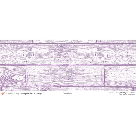 Set papiers Woody Wood Papers - 6 papiers 30,5x31,5 cm + 6 papiers 12x30,5cm