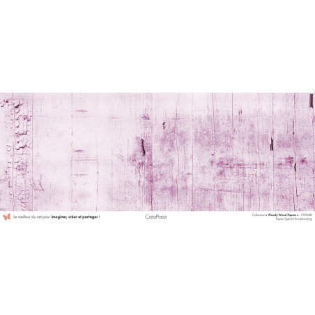 Set papiers Woody Wood Papers - 6 papiers 30,5x31,5 cm + 6 papiers 12x30,5cm