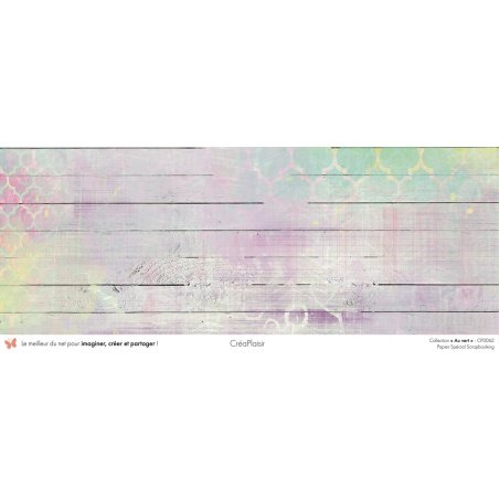 Set papiers Au vert - 12 papiers : 6 papiers 30,5x31,5 cm + 6 papiers 12x30,5cm