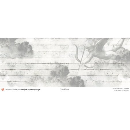 Set papiers Au vert - 12 papiers : 6 papiers 30,5x31,5 cm + 6 papiers 12x30,5cm