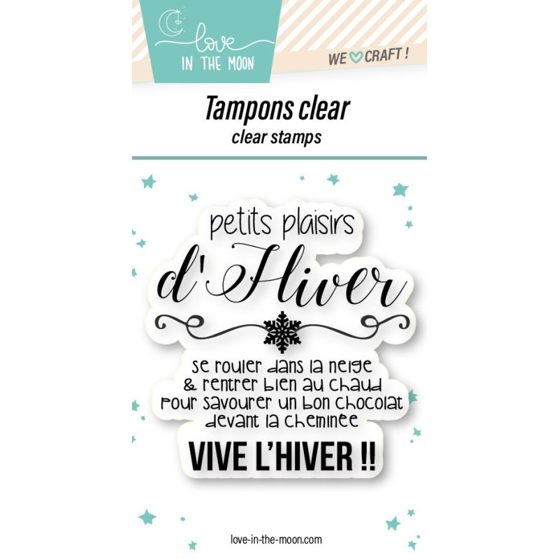 Tampon grande expression "Petits Plaisirs D’Hiver"
