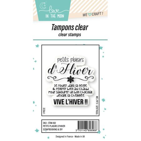 Tampon grande expression "Petits Plaisirs D’Hiver"