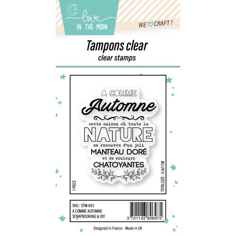 Tampon grande expression "A Comme Automne"