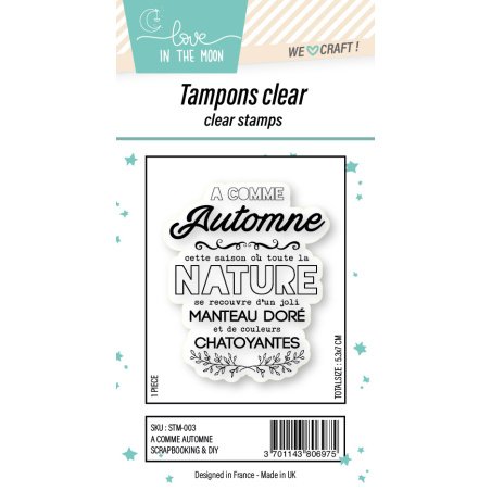 Tampon grande expression "A Comme Automne"