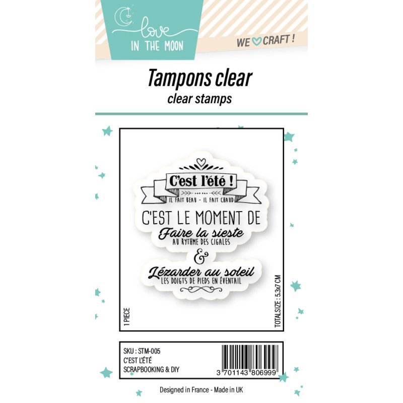 Tampon grande expression "C’Est L’Été"