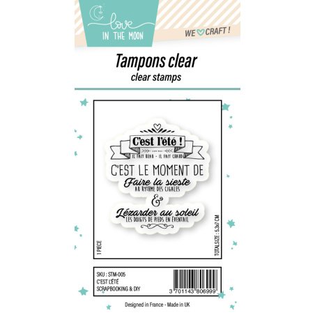 Tampon grande expression "C’Est L’Été"