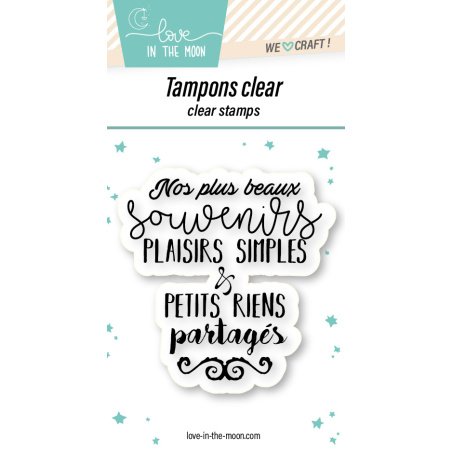 Tampon grande expression "Nos Plus Beaux Souvenirs"