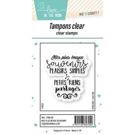 Tampon grande expression "Nos Plus Beaux Souvenirs"