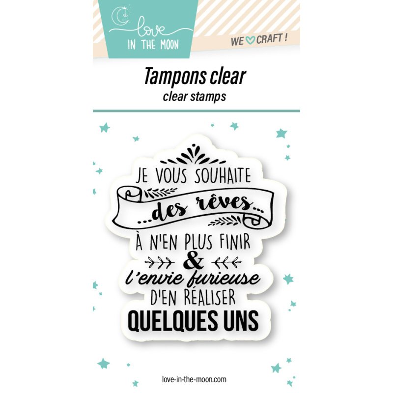Tampon grande expression "Je Vous Souhaite"