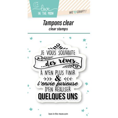 Tampon grande expression "Je Vous Souhaite"