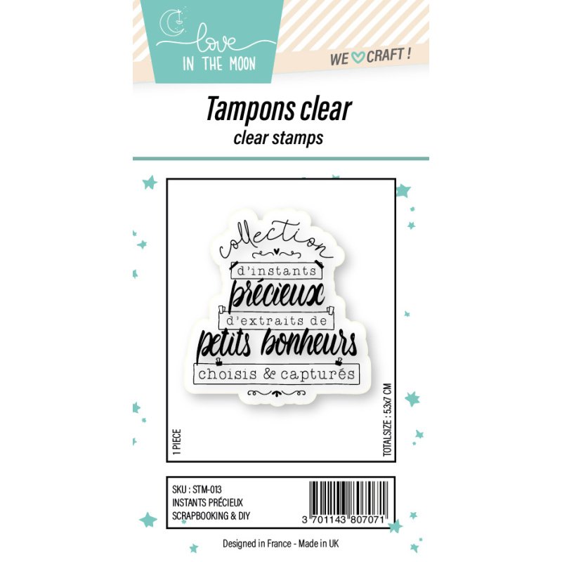 Tampon grande expression "Instants Précieux"