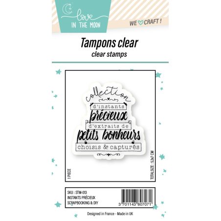 Tampon grande expression "Instants Précieux"