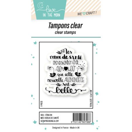 Tampon grande expression "Mes Voeux De Santé"